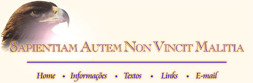 Sapientiam Autem Non Vincit Malitia - Foto da águia: Donald Mathis